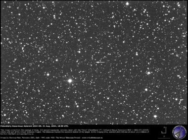 Potentially Hazardous Asteroid 2024 On 31 Aug. 2024.