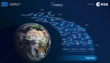 Earth observation missions developed by the European Space Agency as part of Copernicus. Credit ESA